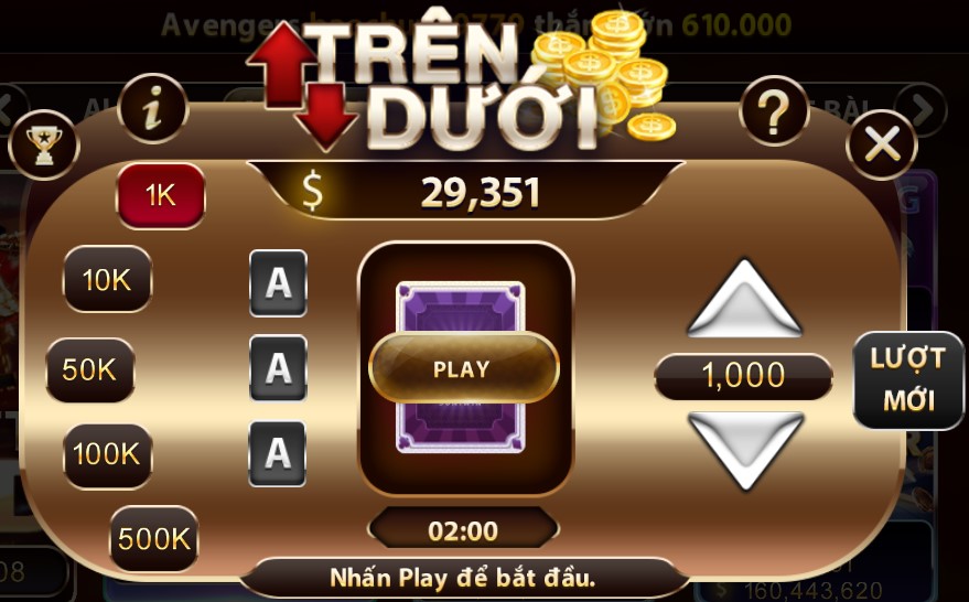 Hướng dẫn chơi game Trên dưới